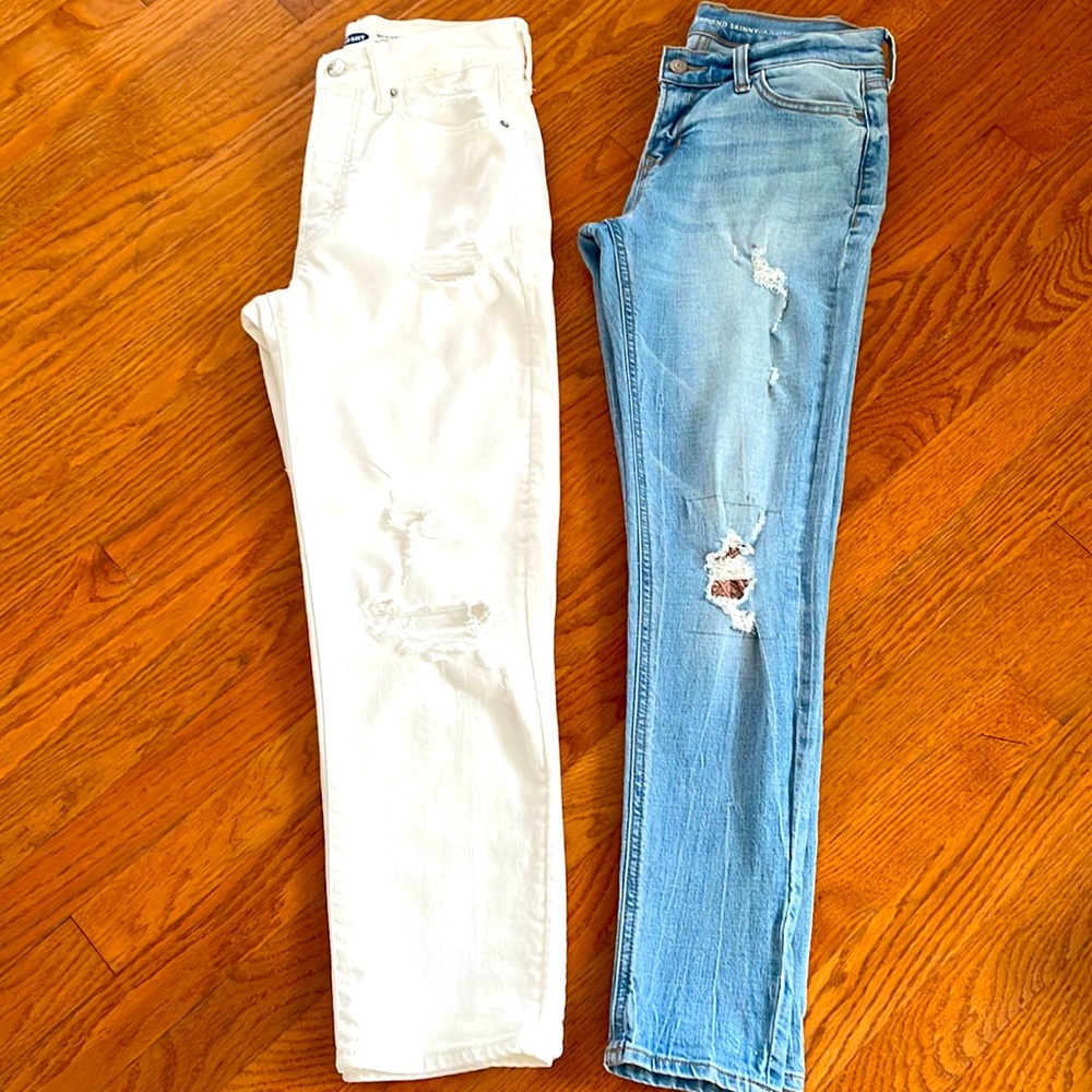 Bundle of two O Petite Distressed Denim.